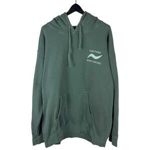 Mens 2022 Fleet Foxes Shore Tour Green Music Promo Pullover Hoodie Size 2XL